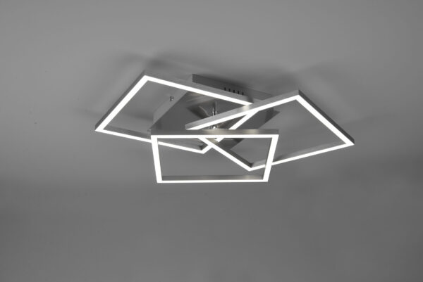 Φωτιστικό Οροφής MOBILE Reality LED 28W Νίκελ Ματ Τηλεχειριζόμενο Dimmable 3200lm CCT – R62883107