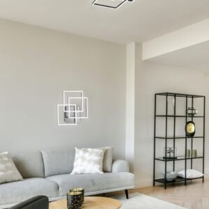 Φωτιστικό Οροφής MOBILE Reality LED 28W Νίκελ Ματ Τηλεχειριζόμενο Dimmable 3200lm CCT – R62883107