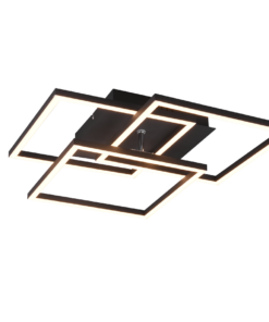 Φωτιστικό Οροφής MOBILE Reality LED 28W Μαύρο Ματ Τηλεχειριζόμενο Dimmable 3200lm CCT – R62883132