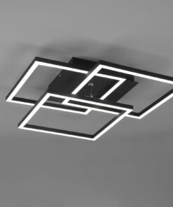 Φωτιστικό Οροφής MOBILE Reality LED 28W Μαύρο Ματ Τηλεχειριζόμενο Dimmable 3200lm CCT – R62883132