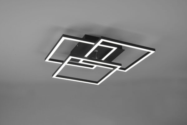 Φωτιστικό Οροφής MOBILE Reality LED 28W Μαύρο Ματ Τηλεχειριζόμενο Dimmable 3200lm CCT – R62883132