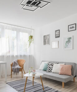 Φωτιστικό Οροφής MOBILE Reality LED 28W Μαύρο Ματ Τηλεχειριζόμενο Dimmable 3200lm CCT – R62883132