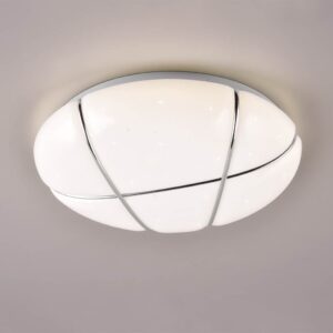 Πλαφονιέρα Λευκή με Έναστρο Κάλυμμα Φ28 TIBOR LED 10W 1200lm Step Dimmable 4000K Reality – R62903001
