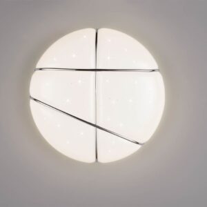 Πλαφονιέρα Λευκή με Έναστρο Κάλυμμα Φ28 TIBOR LED 10W 1200lm Step Dimmable 4000K Reality – R62903001