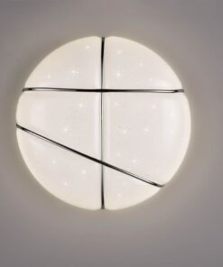 Πλαφονιέρα Λευκή με Έναστρο Κάλυμμα Φ28 TIBOR LED 10W 1200lm Step Dimmable 4000K Reality – R62903001