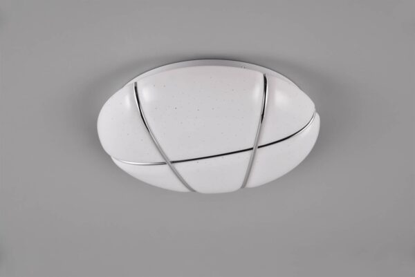 Πλαφονιέρα Λευκή με Έναστρο Κάλυμμα Φ28 TIBOR LED 10W 1200lm Step Dimmable 4000K Reality – R62903001