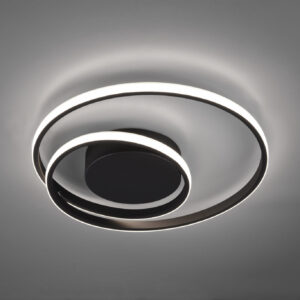 Φωτιστικό Οροφής Reality LED 22W  Μαύρο Ματ Μεταλλικό Step Dimmable 2200lm 3000K  R62911132