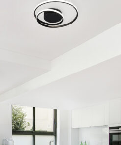 Φωτιστικό Οροφής Reality LED 22W Μαύρο Ματ Μεταλλικό Step Dimmable 2200lm 3000K R62911132