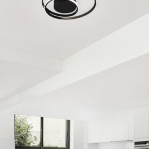 Φωτιστικό Οροφής Reality LED 22W  Μαύρο Ματ Μεταλλικό Step Dimmable 2200lm 3000K  R62911132