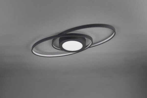 Φωτιστικό Οροφής Reality LED 27W  Ανθρακί Μεταλλικό Step Dimmable 3000lm 3000K  R62991142