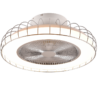 Φωτιστικό Οροφής Trio Lighting Με Ανεμιστήρα LED 30W Χρώματος Χρωμίου Step Dimmable – R64122106