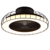 Φωτιστικό Οροφής Trio Lighting Με Ανεμιστήρα LED 30W Μαύρου Χρώματος Step Dimmable – R64122132
