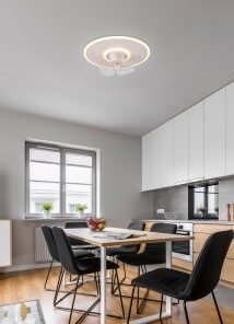 Φωτιστικό Οροφής Trio Lighting LED 30W με Ανεμιστήρα Step Dimmable Λευκού Χρώματος – R64133131