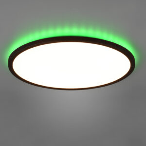 Φωτιστικό Οροφής Trio Lighting LED 30W 3000K RGB Μαύρου Χρώματος Step Dimmable – R64371932