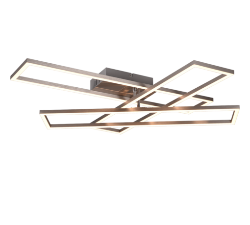 Φωτιστικό Οροφής Trio Lighting LED 36W 2700K Step Dimmable Νικελ Ματ Χρώματος – R64423107