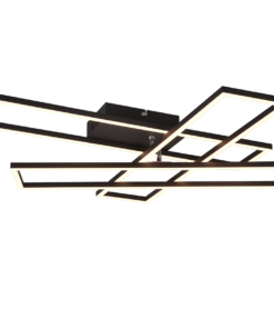Φωτιστικό Οροφής Trio Lightinig Led 36W 2700K Step Dimmable Μαύρου Χρώματος – R64423132