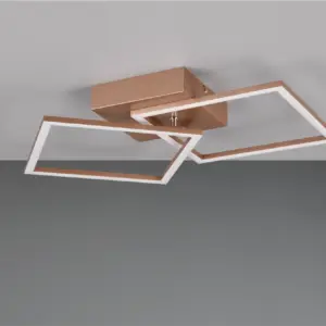 Φωτιστικό Οροφής Reality LED 20W 2250lm 3000K Καφέ Χρώματος – R64492165