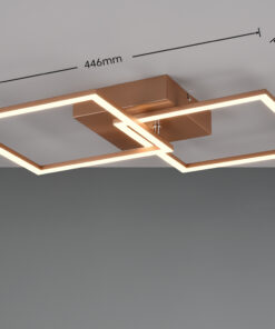 Φωτιστικό Οροφής Reality LED 20W 2250lm 3000K Καφέ Χρώματος – R64492165