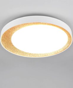Πλαφονιέρα Λευκό & Χρυσό Φ45 ALETA LED 24W 2500lm Dimmable CCT με Τηλεχειριστήριο Reality – R64611179