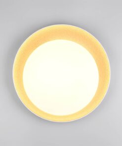 Πλαφονιέρα Λευκό & Χρυσό Φ45 ALETA LED 24W 2500lm Dimmable CCT με Τηλεχειριστήριο Reality – R64611179