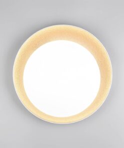 Πλαφονιέρα Λευκό & Χρυσό Φ45 ALETA LED 24W 2500lm Dimmable CCT με Τηλεχειριστήριο Reality – R64611179