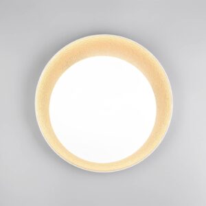 Πλαφονιέρα Λευκό & Χρυσό Φ45 ALETA LED 24W 2500lm Dimmable CCT με Τηλεχειριστήριο Reality – R64611179