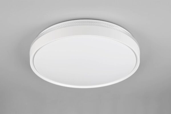 Πλαφονιέρα Λευκό Ματ Φ47 SPACY LED 33W 3800lm Dimmable CCT με Τηλεχειριστήριο Reality – R64851131