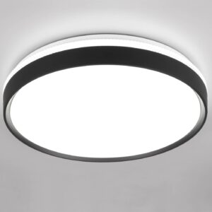 Πλαφονιέρα Μαύρο Ματ Φ47 SPACY LED 33W 3800lm Dimmable CCT με Τηλεχειριστήριο Reality – R64851132
