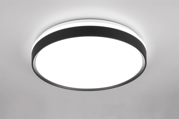 Πλαφονιέρα Μαύρο Ματ Φ47 SPACY LED 33W 3800lm Dimmable CCT με Τηλεχειριστήριο Reality – R64851132