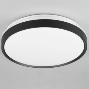 Πλαφονιέρα Μαύρο Ματ Φ47 SPACY LED 33W 3800lm Dimmable CCT με Τηλεχειριστήριο Reality – R64851132