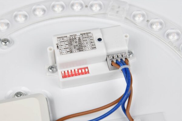 Πλαφονιέρα Μαύρη Φ38 LOODY LED 22W 2500lm 3000Κ Ανιχνευτή Κίνησης Reality – R64901102