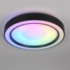 Πλαφονιέρα Μαύρη Ματ Φ40 ARCO LED 22W 2500lm RGBW Dimmable με Τηλεχειριστήριο Reality – R65091432