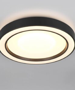 Πλαφονιέρα Μαύρη Ματ Φ40 ARCO LED 22W 2500lm RGBW Dimmable με Τηλεχειριστήριο Reality – R65091432