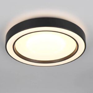 Πλαφονιέρα Μαύρη Ματ Φ40 ARCO LED 22W 2500lm RGBW Dimmable με Τηλεχειριστήριο Reality – R65091432
