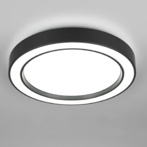 Πλαφονιέρα Μαύρη Ματ Φ40 ARCO LED 22W 2500lm RGBW Dimmable με Τηλεχειριστήριο Reality – R65091432