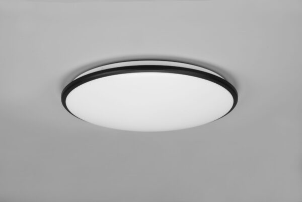 Φωτιστικό Οροφής Reality LIMBUS , 34W ·  4100lm, 3000K Μαύρο Ματ Πλαστικό, Step Dimmable – R67021932
