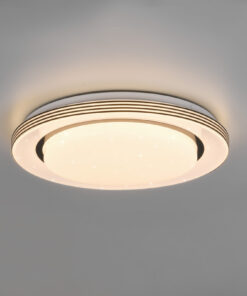 Φωτιστικό Οροφής Reality ATRIA LED, 18W · 2000lm, 3000 – 6000K Μαύρο Ματ Πλαστικό, Τηλεχειριζόμενο Dimmable, Φωτάκι νύχτας, Λειτουργία μνήμης- R67041032