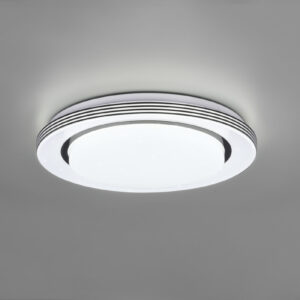 Φωτιστικό Οροφής Reality ATRIA  LED, 18W · 2000lm, 3000 – 6000K Μαύρο Ματ Πλαστικό, Τηλεχειριζόμενο Dimmable, Φωτάκι νύχτας, Λειτουργία μνήμης- R67041032