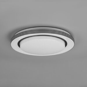 Φωτιστικό Οροφής Reality ATRIA  LED, 18W · 2000lm, 3000 – 6000K Μαύρο Ματ Πλαστικό, Τηλεχειριζόμενο Dimmable, Φωτάκι νύχτας, Λειτουργία μνήμης- R67041032