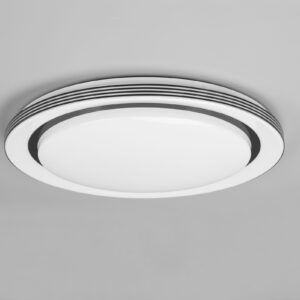   Φωτιστικό Οροφής Reality ATRIA  LED, 21W · 2500lm, 3000 – 6000K Μαύρο Ματ Πλαστικό, ενσωματωμένο ροοστάτη, λειτουργία μνήμης, τηλεχειριστήριο, φωτάκι νυκτός – R67041932