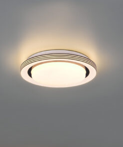 Φωτιστικό Οροφής Reality ATRIA LED, 10,5W · 1080lm, 3000 – 6000K Μαύρο Ματ Πλαστικό, Τηλεχειριζόμενο dimmable, Λειτουργία μνήμης, Φωτάκι νυκτός – R67042832