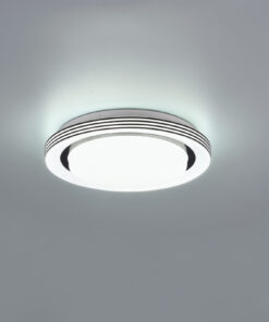 Φωτιστικό Οροφής Reality ATRIA LED, 10,5W · 1080lm, 3000 – 6000K Μαύρο Ματ Πλαστικό, Τηλεχειριζόμενο dimmable, Λειτουργία μνήμης, Φωτάκι νυκτός – R67042832