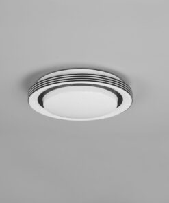 Φωτιστικό Οροφής Reality ATRIA LED, 10,5W · 1080lm, 3000 – 6000K Μαύρο Ματ Πλαστικό, Τηλεχειριζόμενο dimmable, Λειτουργία μνήμης, Φωτάκι νυκτός – R67042832