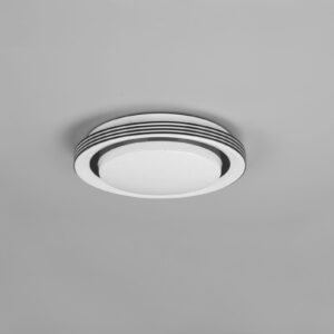 Φωτιστικό Οροφής Reality ATRIA  LED, 10,5W · 1080lm, 3000 – 6000K Μαύρο Ματ Πλαστικό, Τηλεχειριζόμενο dimmable, Λειτουργία μνήμης, Φωτάκι νυκτός  – R67042832