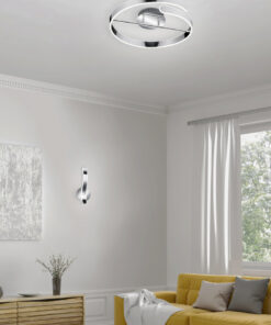 Φωτιστικό Οροφής Reality PARMA LED, 37W · 4500lm, 4000K Χρώμιο Μεταλλικό, Step dimmable – R67071106