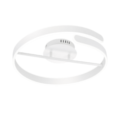 Φωτιστικό Οροφής Reality PARMA  LED, 37W · 4500lm, 4000K Λευκό Ματ Μεταλλικό, Step dimmable – R67071131