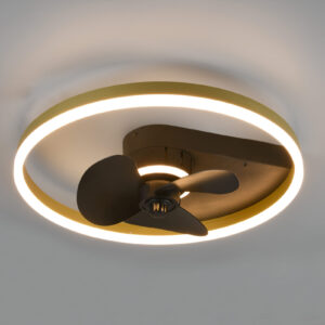 Ανεμιστήρας Reality BORGHOLM  LED, 30W · 3500lm, 2700 – 6500K Μαύρο Ματ Μεταλλικό, Τηλεχειριζόμενο Dimmable, Λειτουργία μνήμης, Φωτάκι νυκτός, 3 ταχύτητες, Xρονοδιακόπτη – R67083132 