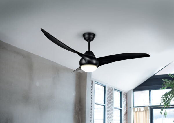 Ανεμιστήρας Οροφής Reality LED 60W Μαύρο Ματ με Φως 2300lm 2700-6000Κ R67142132