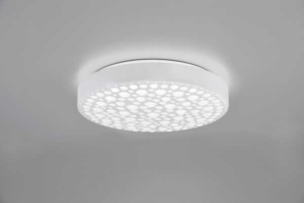 Φωτιστικό Οροφής Reality CHIZU , 22W · 2500lm, 2700 – 6000K Λευκό Ματ Πλαστικό , Tηλεχειριζόμενο dimmable, RGB, φωτάκι νυκτός – R67161131