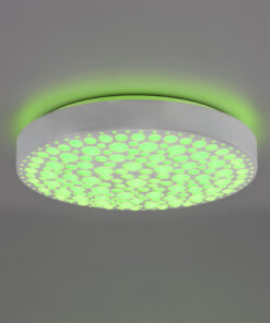 Φωτιστικό Οροφής Reality CHIZU , 22W · 2500lm, 2700 – 6000K Λευκό Ματ Πλαστικό , Tηλεχειριζόμενο dimmable, RGB, φωτάκι νυκτός – R67161131